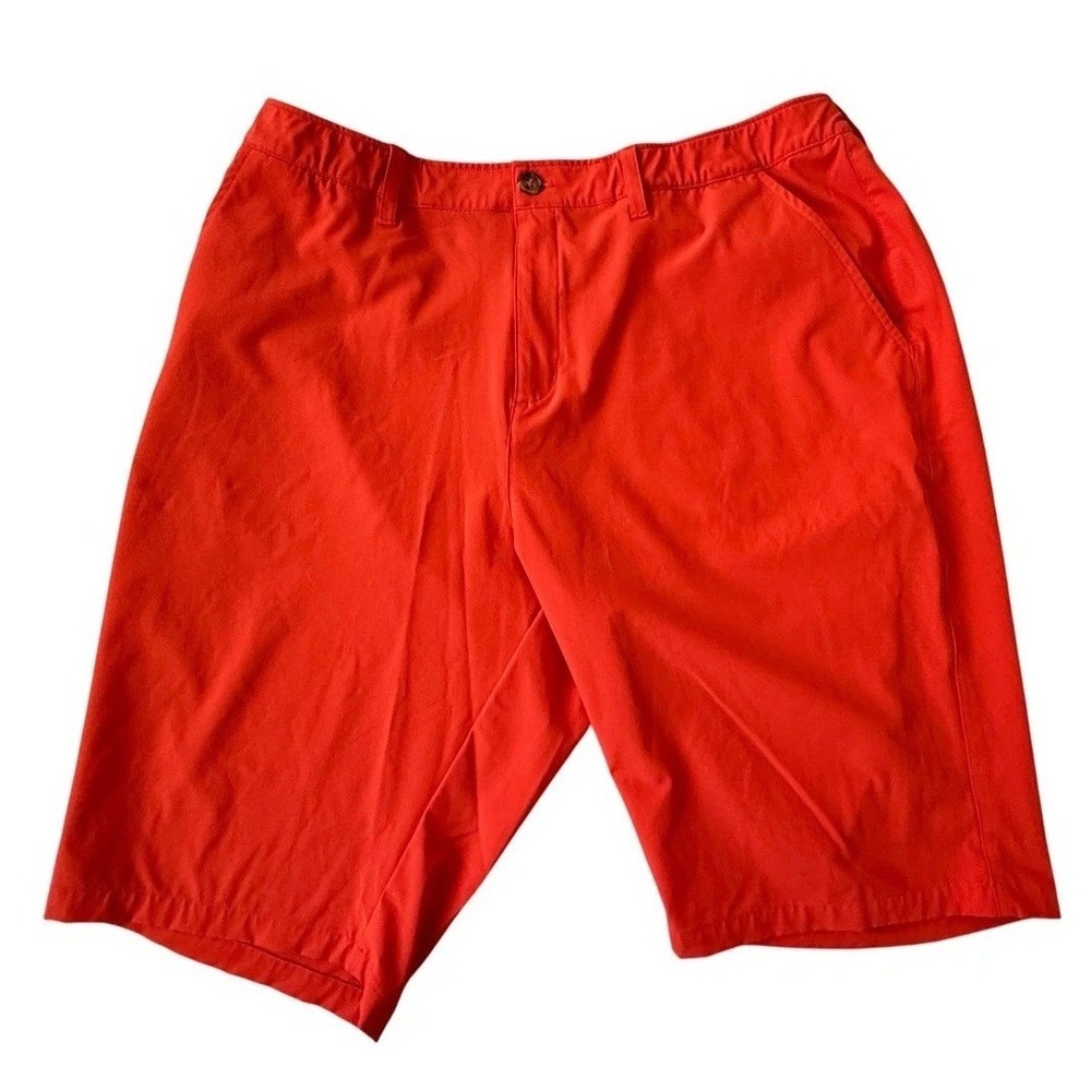 33,000ft Mens Performance Golf Shorts‎ Orange Stretch Size 42 Active Outdoor